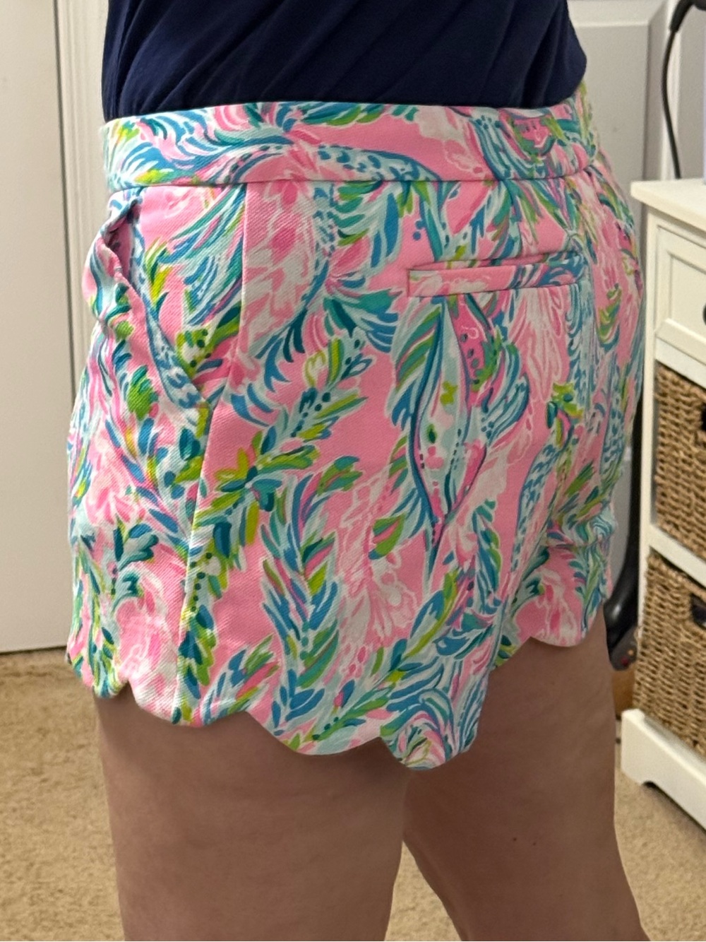 Lilly Pulitzer Buttercup shorts in “Pink Unicorn of the Sea Mermaid" print - Picture 9 of 9